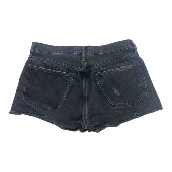 AGOLDE Parker Distressed Vintage Cut Off Jeans Sz 29 100% Cotton Black - Picture 2 of 6